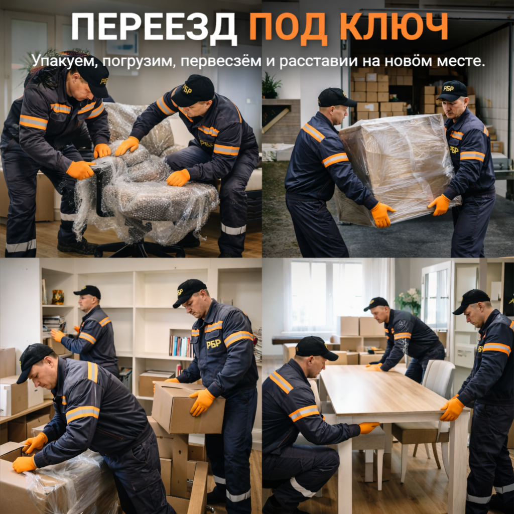Грузчики для переезда под ключ — процесс работ