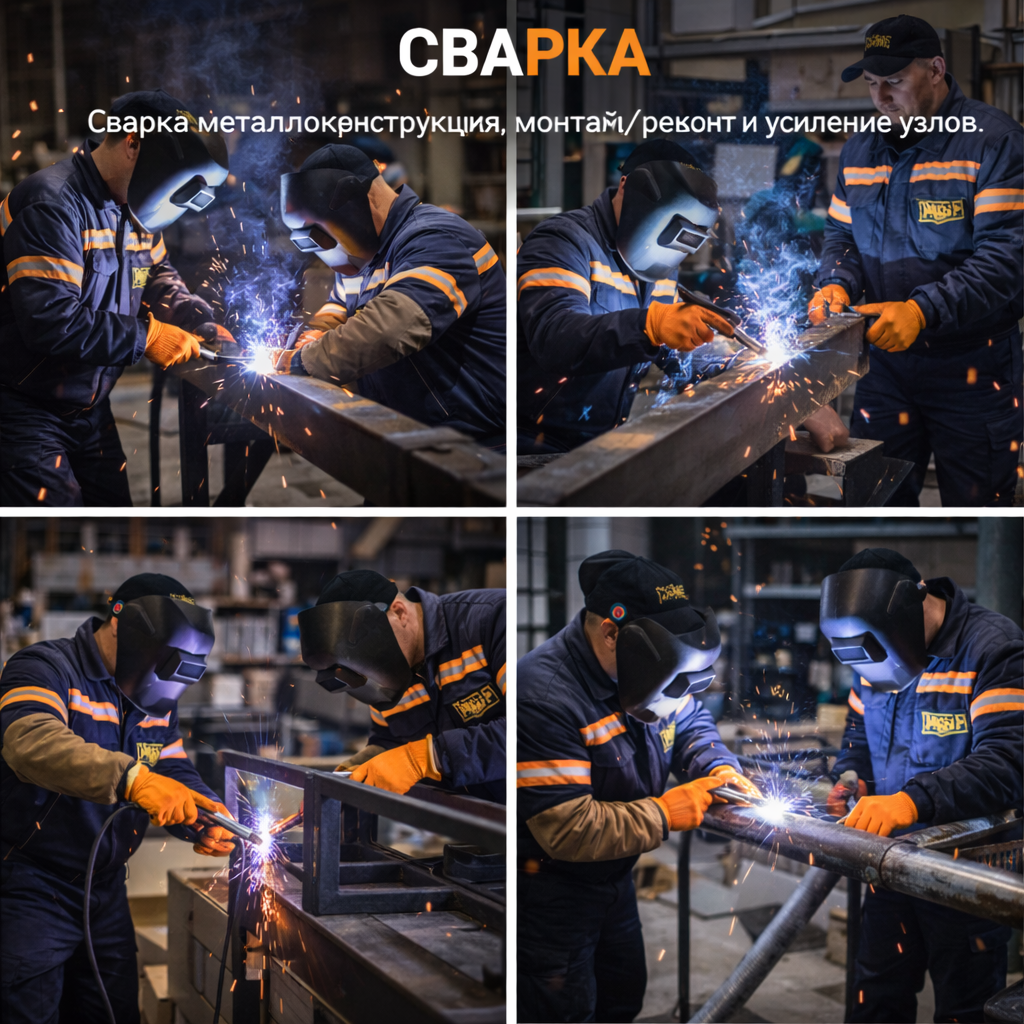 Сварщик за работой